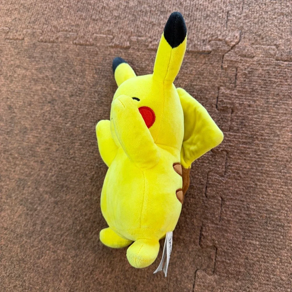 cute Pokemon Center Pikachu Plush Winking 8 Inch Yellow Stuffed Animal Toy 2022